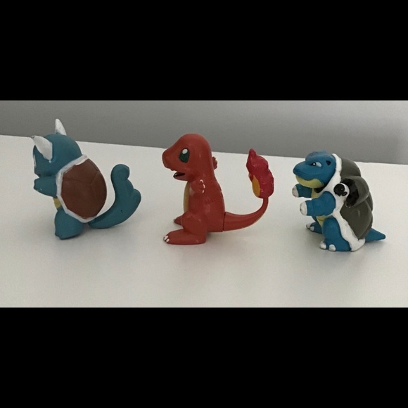 Pokemon Toys Figures Vintage Toy Figurines Mini Charmander Wartortle Bladtoise - Picture 2 of 15